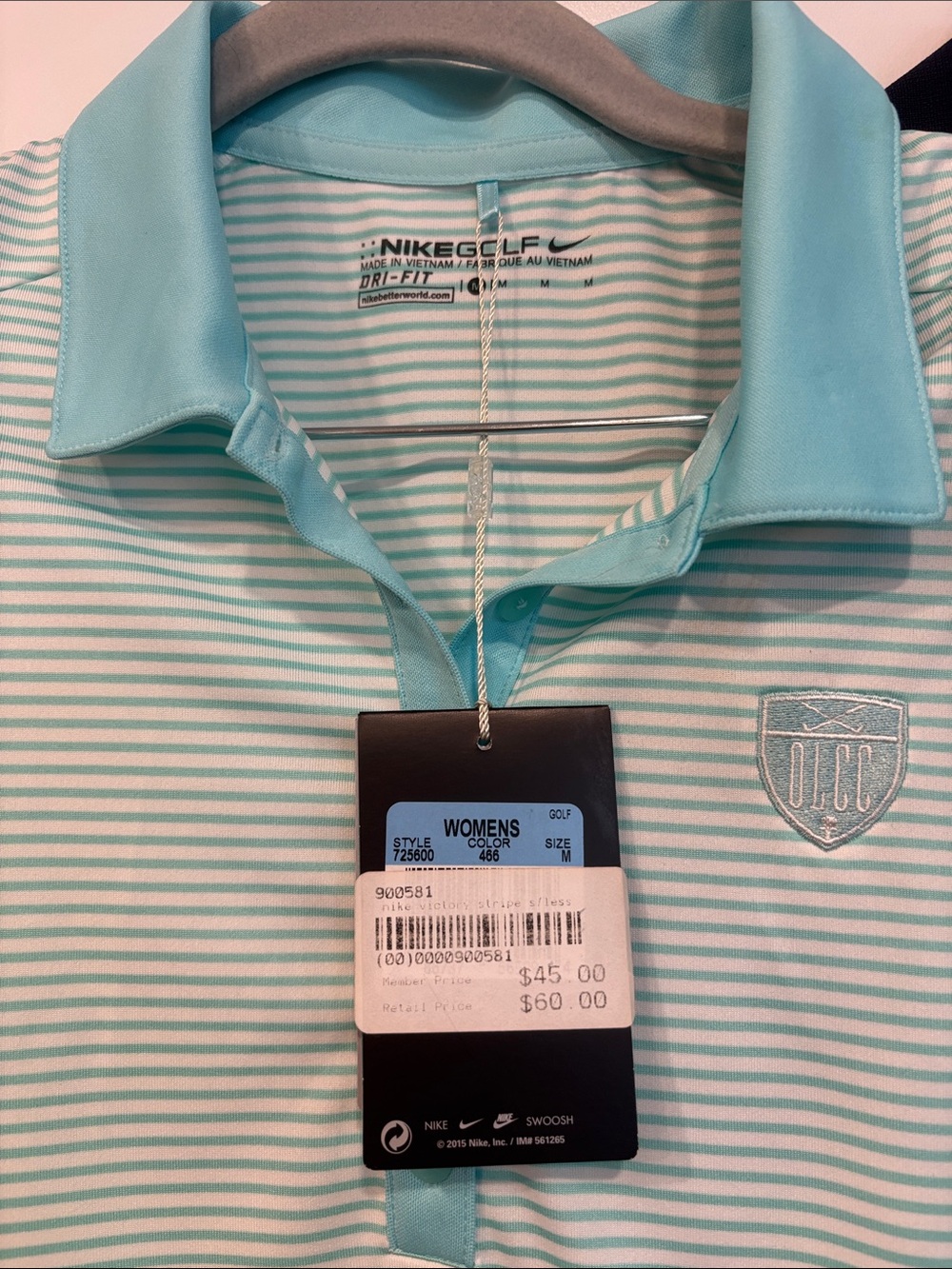 Nike Women’s Navy and Mint Sleeveless Polo Tank Tops (2-Pack) - Picture 8 of 8
